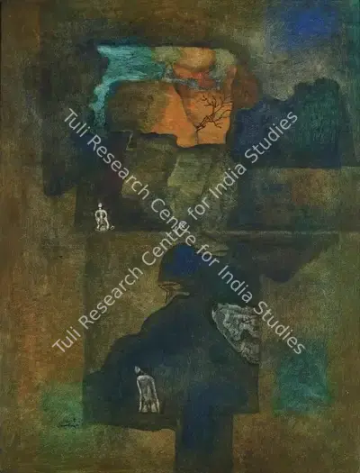 A.P. Santhanaraj (Artist), In Search of Identity, 1987, Painting