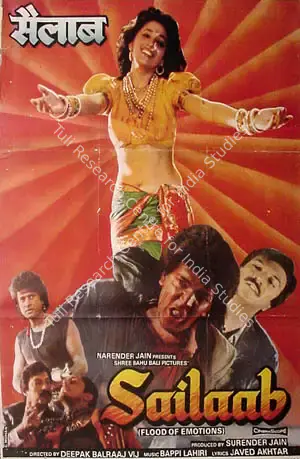 Surendra Jain (Producer), Sailaab, 1990, Full Sheet Poster
