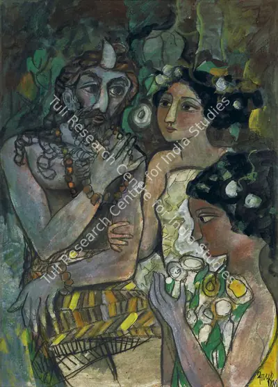 Arup Das (Artist), Untitled, 1990, Painting