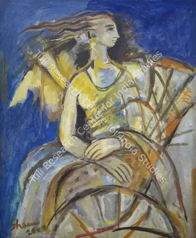 Shanu&nbsp;Lahiri (Artist), Rickshaw, 2003, Painting