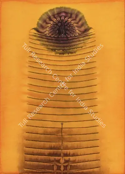 Qadri, Sohan (Artist). Untitled. Ink and dye on paper pasted on canvas, 2006 | Painting | FineArts | 00418582