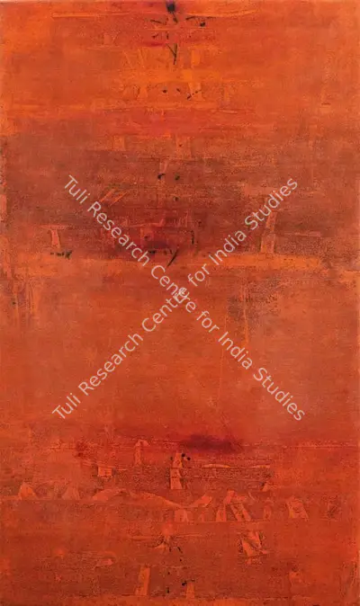 Nitin Dadrawala (Artist), Untitled (Red), 2012, Painting
