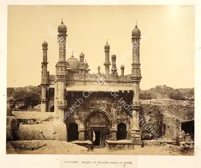 Colonel Thomas Biggs (Photographer), Mosque of Musaood Khan, at Adoni, 1855, Antiquarian Photograph