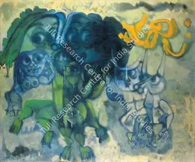 Ali, J. Sultan (Artist). Yanadhi Katha. Oil on canvas, 1986 | Painting | FineArts | 00376601