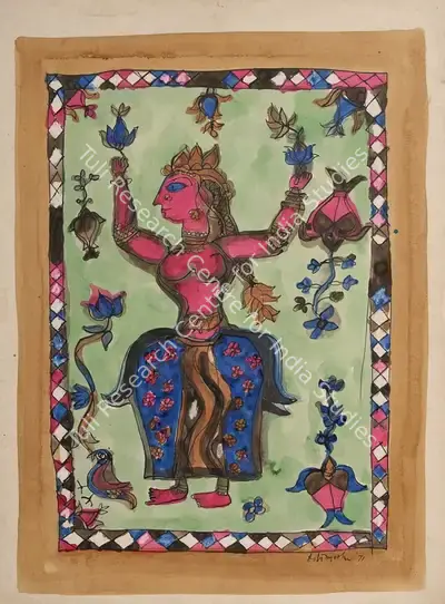 K.M. Adimoolam (Artist), Untitled, 1971, Painting