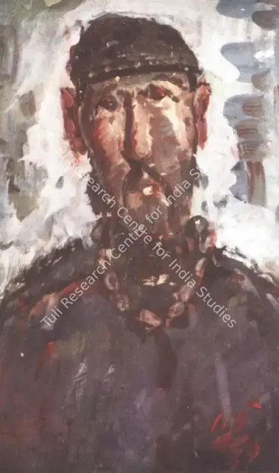 Gobardhan Ash (Artist), Portrait, Painting