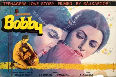 Raj Kapoor (Producer), Bobby, 1973, Showcard