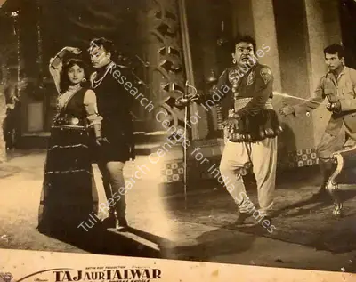 Satya Roy (Producer), Taj Aur Talwar, 1956, Lobby Card