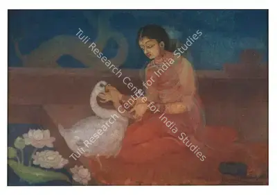 Kalipada Ghoshal (Artist), Untitled (Hansa Doot), 1966, Painting