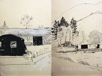 Nasreen Mohamedi (Artist), Untitled, 1951, Drawing
