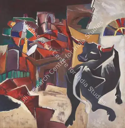 Veena Bhargava (Artist), Calcutta 300, 1990, Painting