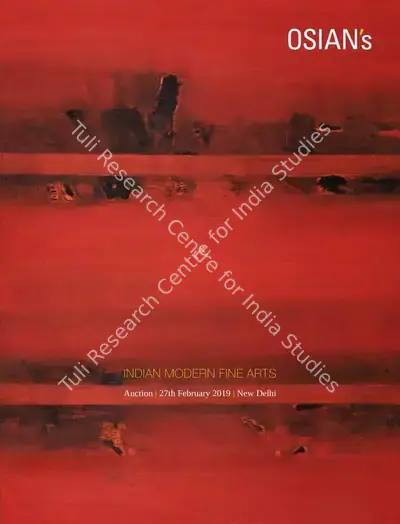 Osians (Auction House), Indian Modern Fine Arts, 2019, Auction Catalogue