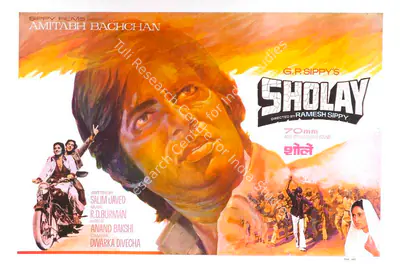 Dwarka Divecha (Cinematographer), Sholay, 1975, Lobby Card