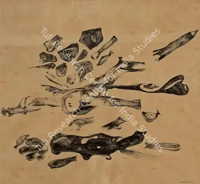 Jeram Patel (Artist), Untitled, 1974, Drawing