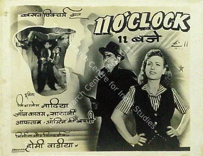 Homi Wadia (Producer), 11 O Clock, 1948, Lobby Card