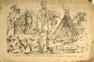 M.S. Sarma (Artist), The Indian Sculptor, Political Propaganda