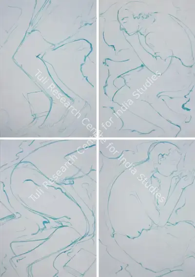 N.S. Harsha (Artist), Study For Cosmic Orphans, 2006, Painting