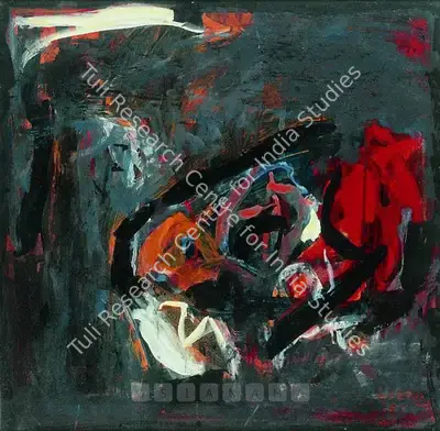 Raza, S.H. (Artist). Mountain. Acrylic on board, 1973 | Painting | FineArts | 00376656