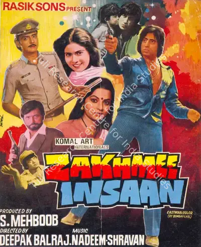 S. Mehboob (Producer), Zakhmee Insaan, 1982, Song-Synopsis Booklet