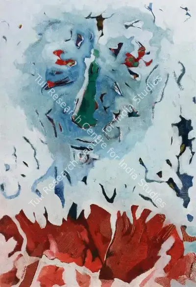 S.G. Vasudev (Artist), Humanscape, 1992, Painting