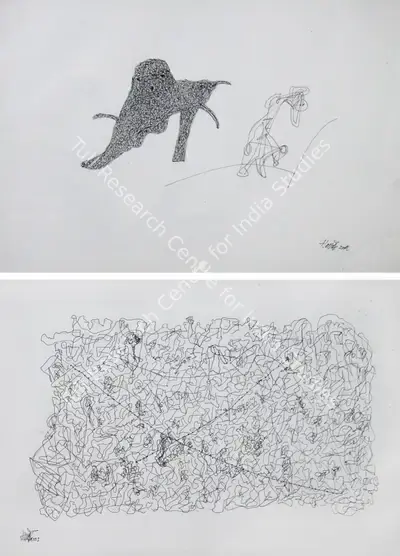 Himmat Shah (Artist), Untitled, 2002, Drawing