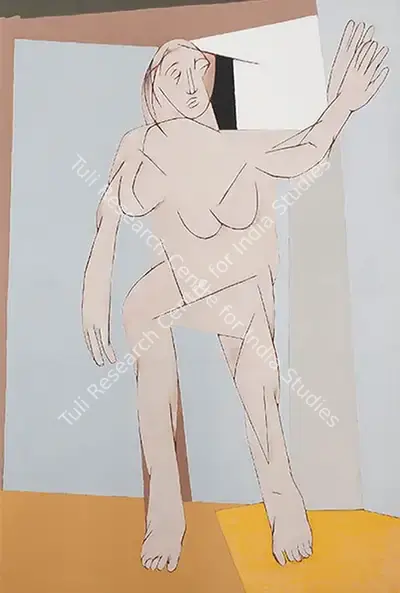 Tyeb Mehta (Artist), Untitled (Standing Figure), 1982, Painting