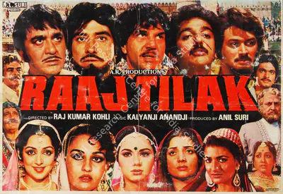 Anil Suri (Producer), Raaj Tilak, 1984, Song-Synopsis Booklet