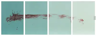 Imran Qureshi (Artist), Lifeline, 2017, Painting