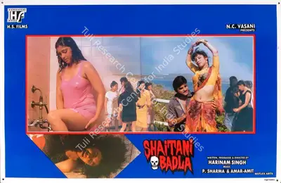 Harinam Singh (Producer), Shaitani Badla, 1993, Lobby Card