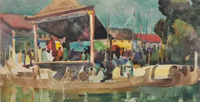 K.C.S. Paniker (Artist), Untitled, 1948, Painting