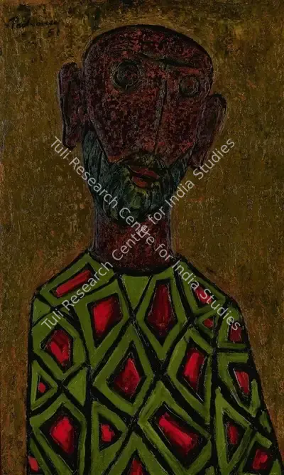 Akbar Padamsee (Artist), Untitled (Head), 1951, Painting