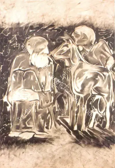 Krishen Khanna (Artist), Untitled, 1987, Painting