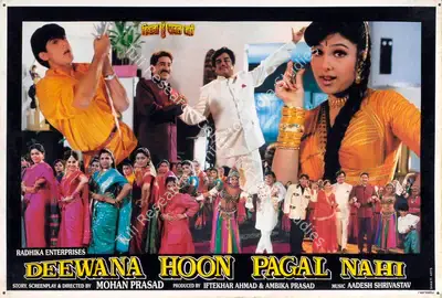 Iftekhar Ahmad (Producer), Deewana Hoon Pagal Nahi, 1998, Lobby Card