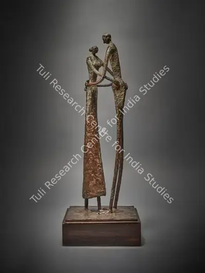 Amar Sehgal (Artist), Lovers, 1957, Sculpture