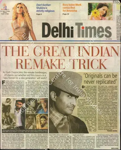 Nikita Doval (Reporter), The Great Indian Remake Trick, 2006, Newspaper Clipping