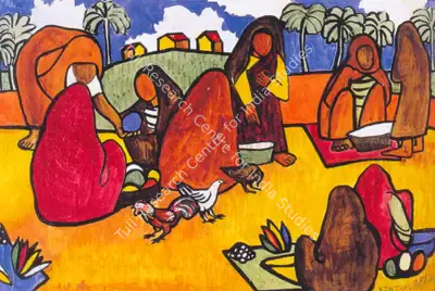 Souza, F.N. (Artist). Untitled. Watercolour and bodycolour over pencil on paper, 1944 | Painting | FineArts | 00372497
