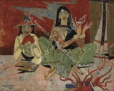 Shankar Palsikar (Artist), Space - Time, 1983, Painting