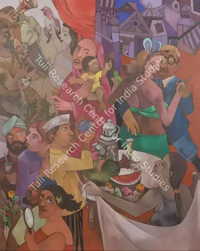 Sardar Gurcharan Singh (Artist), Saturday Night, 2021, Painting