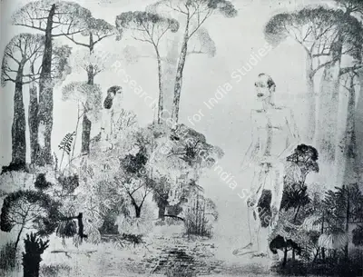 K. Laxma Goud (Artist), Untitled, 1976, Graphic Art