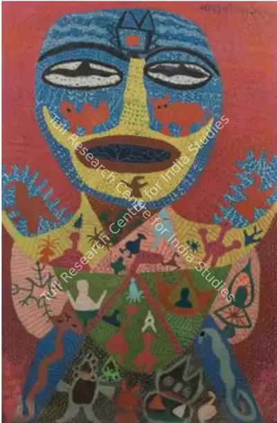 Madhavi Parekh (Artist), Guru, 1961, Painting