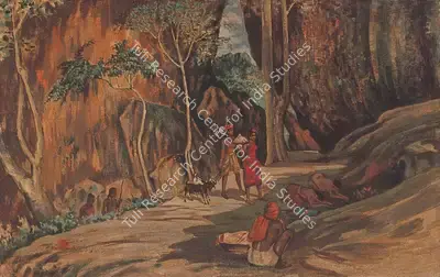 Ramendranath Chakravorty (Artist), Worshippers, 1941, Painting