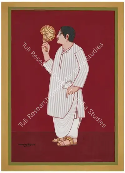 Lalu Prasad Shaw (Artist), Bengali Babu II, 1993, Painting