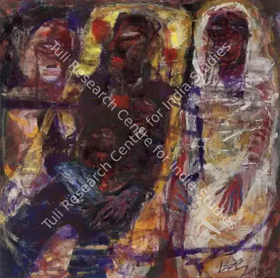 Jaya Ganguly (Artist), Discussion (II), 1989, Painting