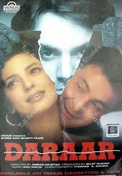 Sujeet Kumar (Producer), Daraar, 1996, Half Sheet Poster