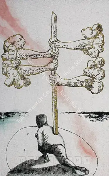 Anju Dodiya (Artist), The Churning, 2005, Painting