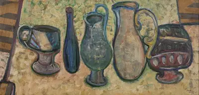 S.K. Bakre (Artist), Untitled (Still Life), 1964, Painting
