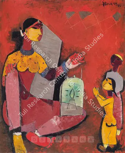 M.F. Husain (Artist), Untitled, 1953, Painting