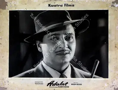 H.S. Kwatra (Cinematographer), Adalat, 1958, Lobby Card