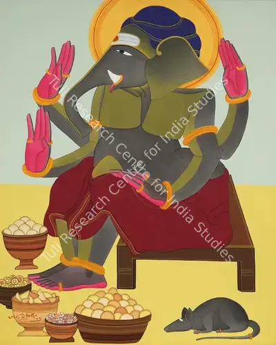 Thota Vaikuntam (Artist), Untitled (Ganesha), 2012, Painting