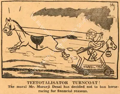 Basu Chatterjee (Cartoonist), Teetotalisator Turncoat !, 1952, Cartoons